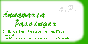annamaria passinger business card